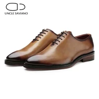 uncle saviano oxford shoes man genuine leather luxury wedding best men dress fashion bridegroom business handmade men shoes