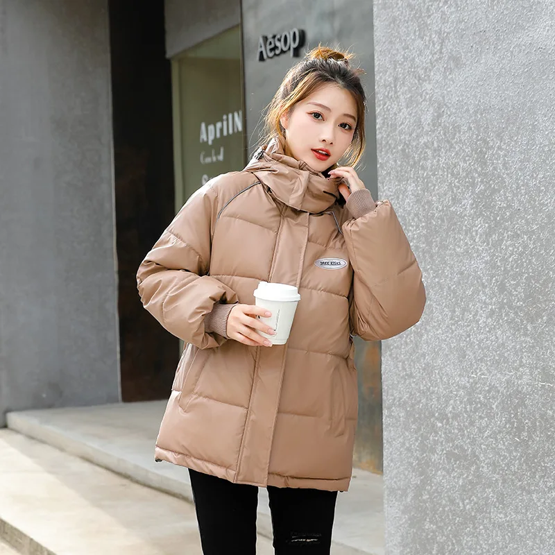 Winter Coat Clothes Women Cotton The New Korean Version Loose Fashion Thicken Hooded Jacket