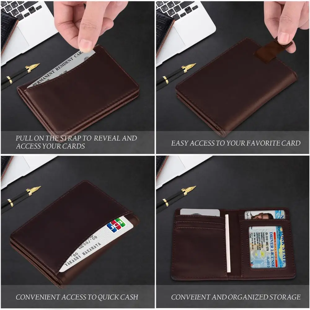 Ed мужские кошельки для мужчин тонкие s из натуральной кожи RFID Блокировка
