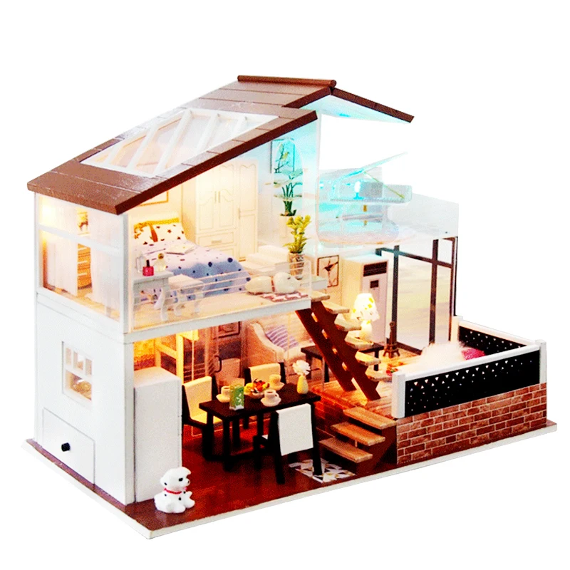 Миниатюрные пианино кукольные домики DIY деревянный кукольный домик Miniaturas