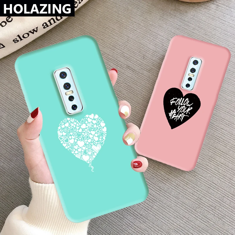 Чехол для VIVO V17 NEO V15 Pro V11 S5 S1 V1907 силиконовый чехол Follow Your Heart красивые Карамельный