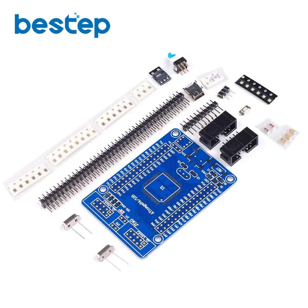 AVR ATmega64 ATmega128 макетная плата для обучения Базовая плата комплект компонентов
