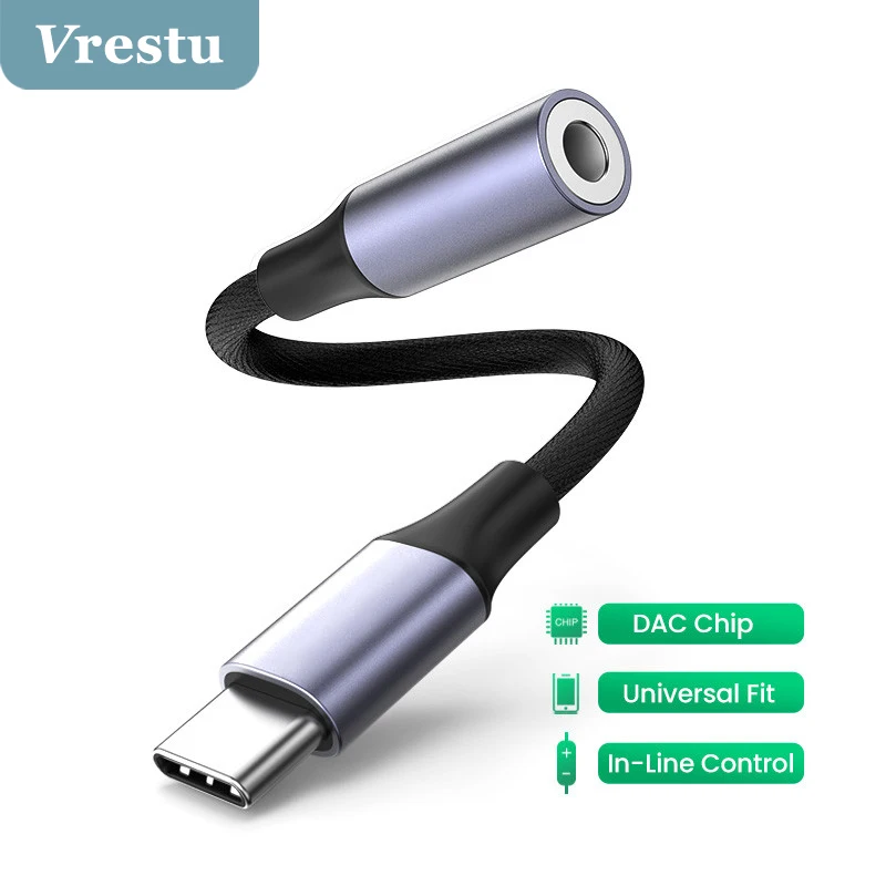 

USB Type C to 3.5mm Earphone Jack 3 5 Aux Audio Cable Adapter for Xiaomi Mi 11 10 Oneplus 8 Huawei P40 30 Pro Tipo C USBC Kabel