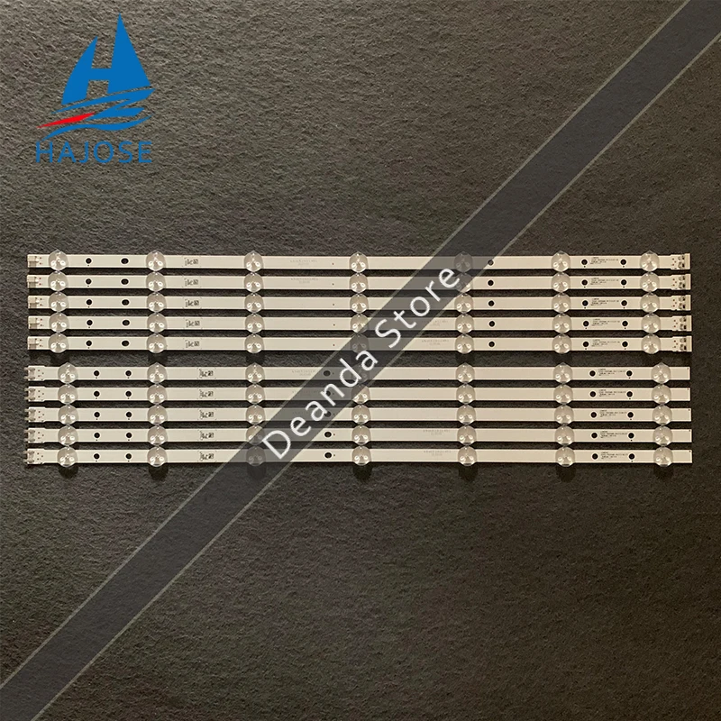 

10pcs/kit LED strip for UE55H6273 UE55H6204 UE55H6203 UN55H6203 UN55H6103 UN55H6153 UN55J6200 D3GE-550SMA-R1/D3GE-550SMB-R0