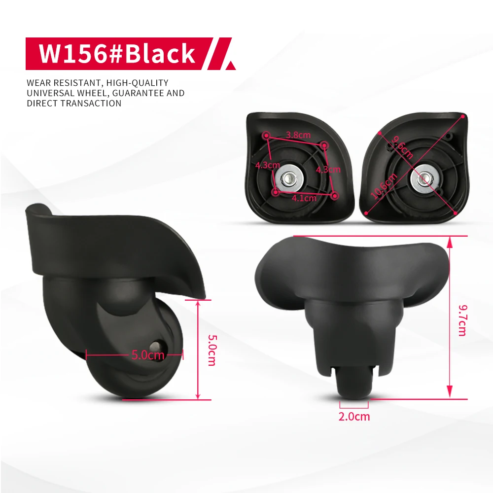 DILONG Hangsheng W156 Luggage wheels universal accessories replacement repair trolley suitcase high-quality durable wheel