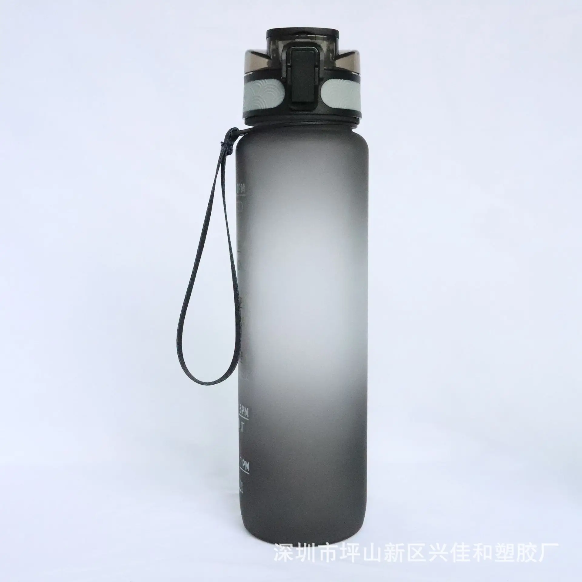 

1000ML Sports Fitness Plastic Water Cup Scrub Handle Leakproof Water Bottle Student Space Cup Water Bottles