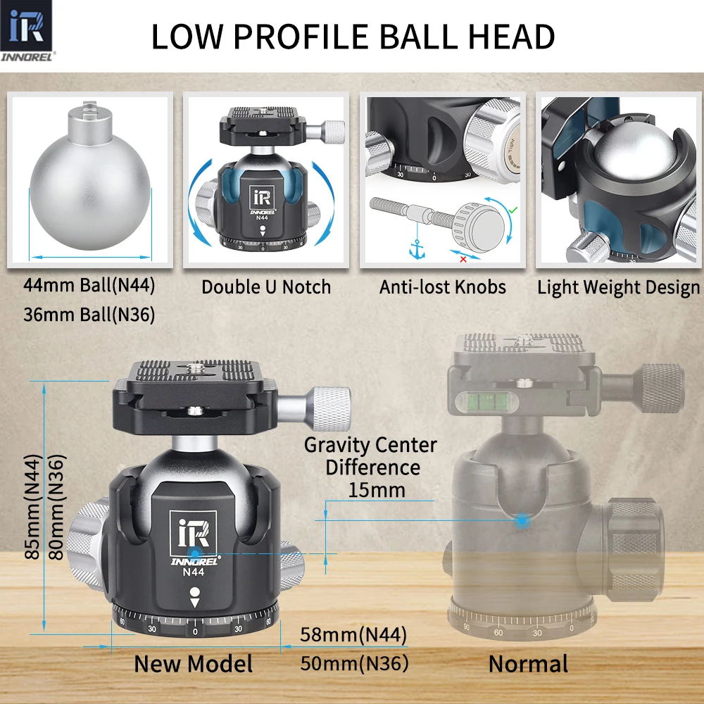 Профессиональный штатив GT284C/324C из углеродного волокна с низкой гравитационной