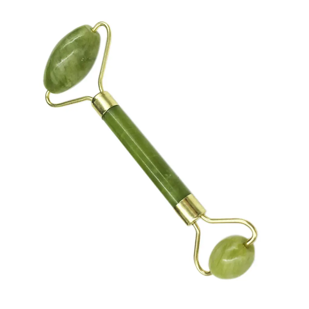 

Facial Massage Roller Guasha Board Double Heads Jade Stone Face Lift Body Skin Relaxation Slimming Beauty Neck Thin Lift