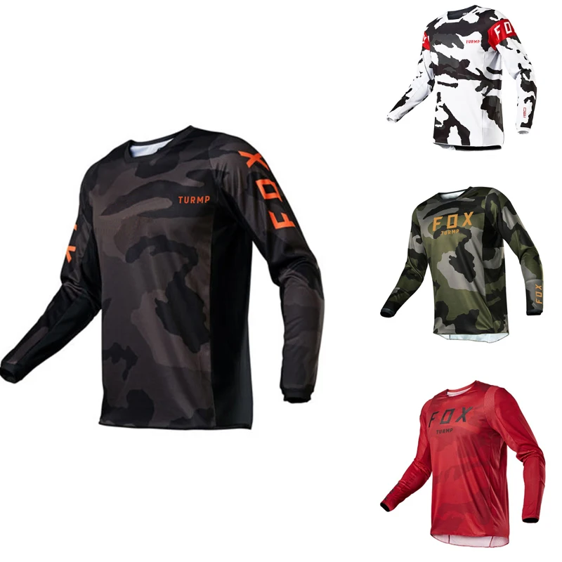 new Men Downhill Jerseys Mountain Bike turmp Fox MTB Shirts Offroad DH Motorcycle Jersey Motocross Sportwear Clothing Sweatshirt