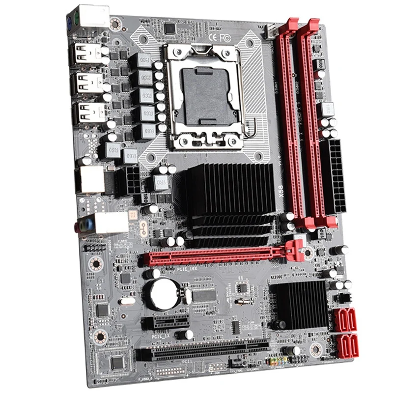 Материнская плата X58 Lga 1366 поддерживает серверную память Reg Ecc и процессор Xeon