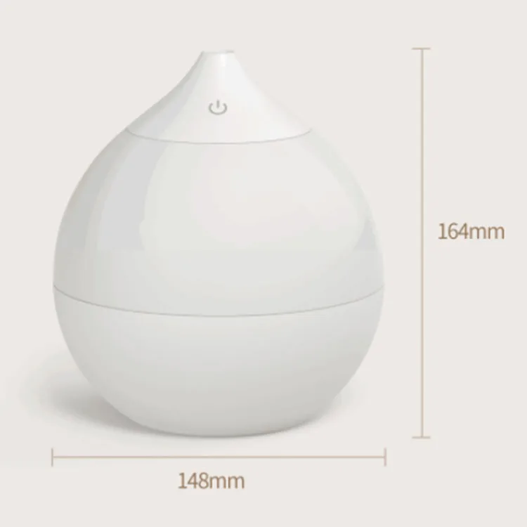 

Water Drop Simple Humidifier Desktop Air Replenishing Warm Light 1L Capacity USB Humidifier