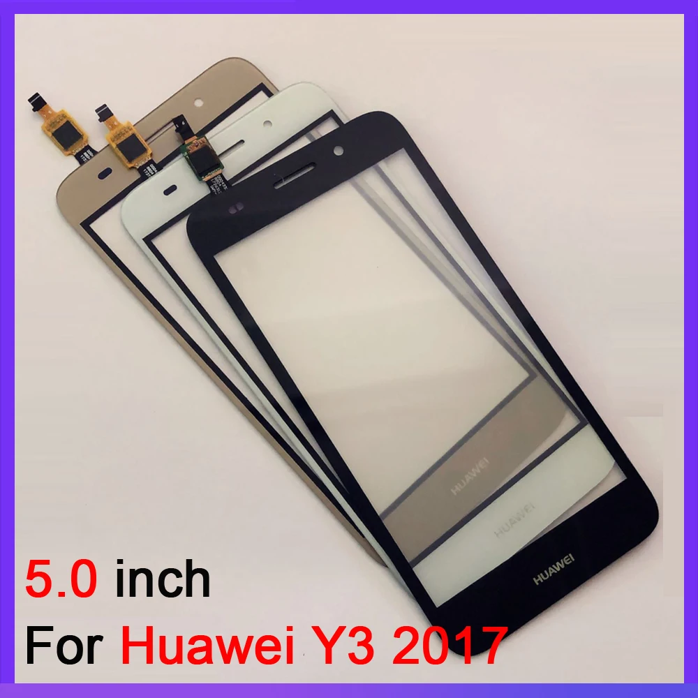 5 0 &quotдюймов сенсорный экран стекло для Huawei Y3 2017 CRO U00 L02 L22 дигитайзер Сенсор