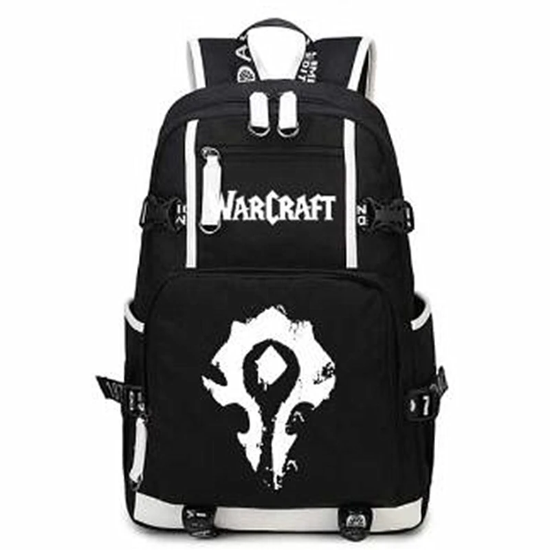 World of The Alliance Орда USB порт рюкзак сумка Evermore светящийся ноутбук школьная дорожная книга сумки подростковый рюкзак подарок