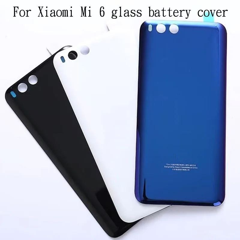 Новая крышка батарейного отсека для xiaomi Mi6 закаленное стекло задний чехол Xiaomi 6 Mi