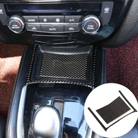 carbon fiber abs central control storage box cover trim for nissan x trail 2014 2018 decoration stickers