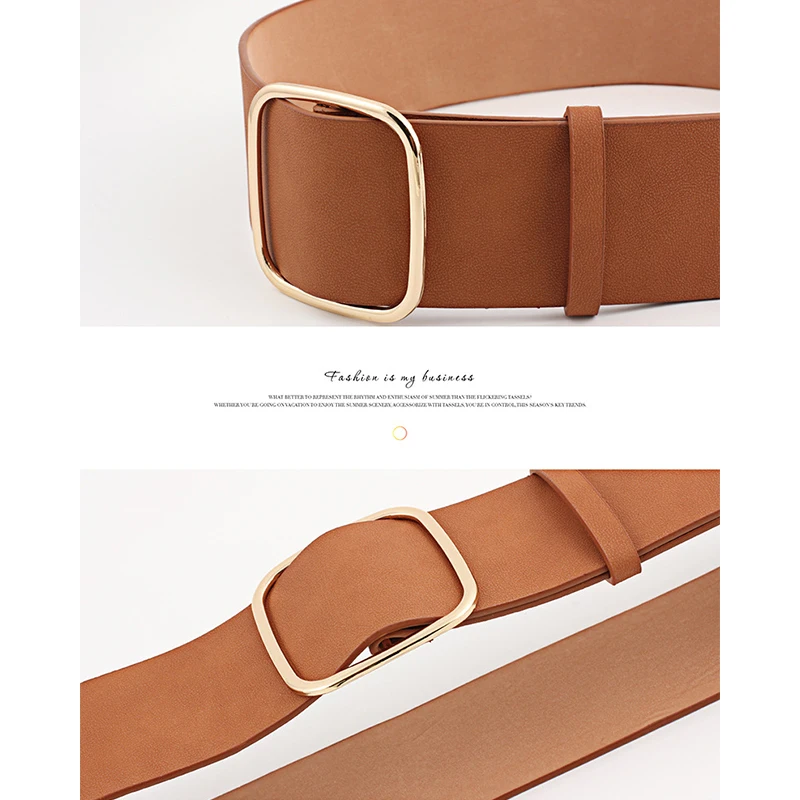 Новый широкий пояс модный индивидуальный золотой серебряный с пряжкой Женская