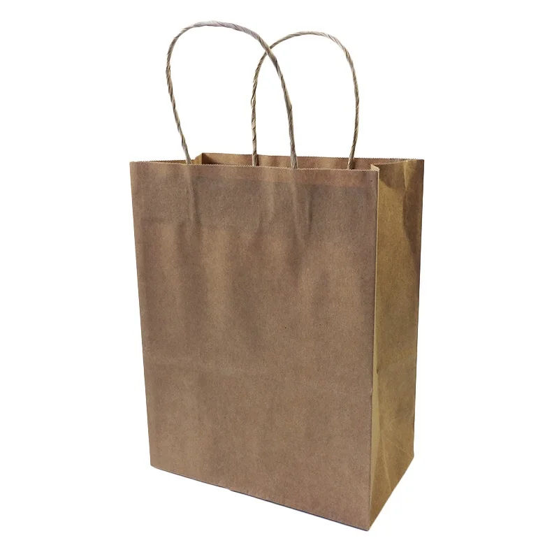 

10PCS/lot NEW kraft DIY Multifunction paper bag with handle 27x21x11cm Shopping bag Fashionable gift paper bag