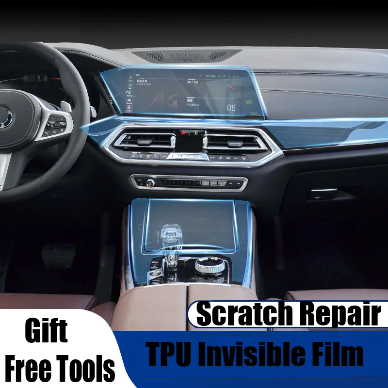 

TPU Transparent Self-healing Interior Trim Protection Film Gear Shift Instrument Panel Dashboard Sticker For BMW X5 2019 2020