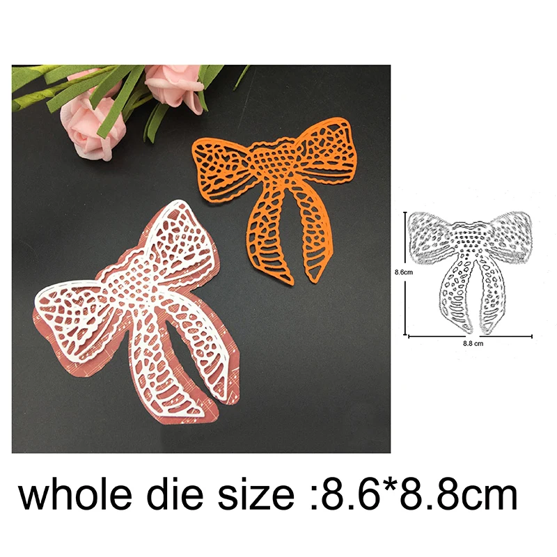 

metal cutting dies cut die mold Double Layers Lace Bow Scrapbooking dies paper cards craft knife mould blade punch stencils dies