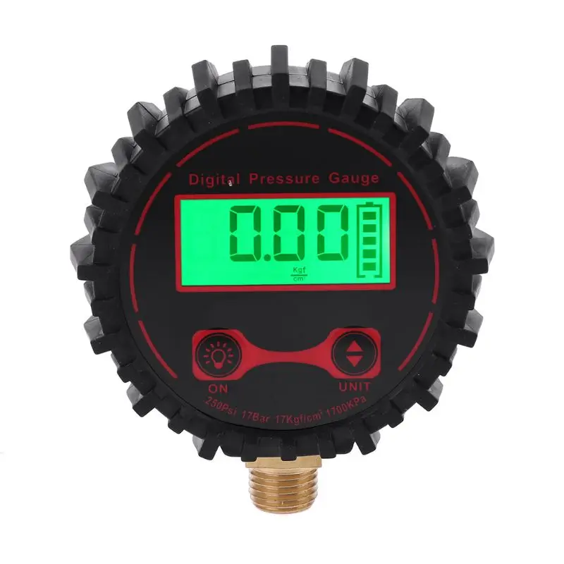 Новый цифровой гуаж давления в шинах с фонариком 0-250 PSI 1/4 &quotдля автомобиля