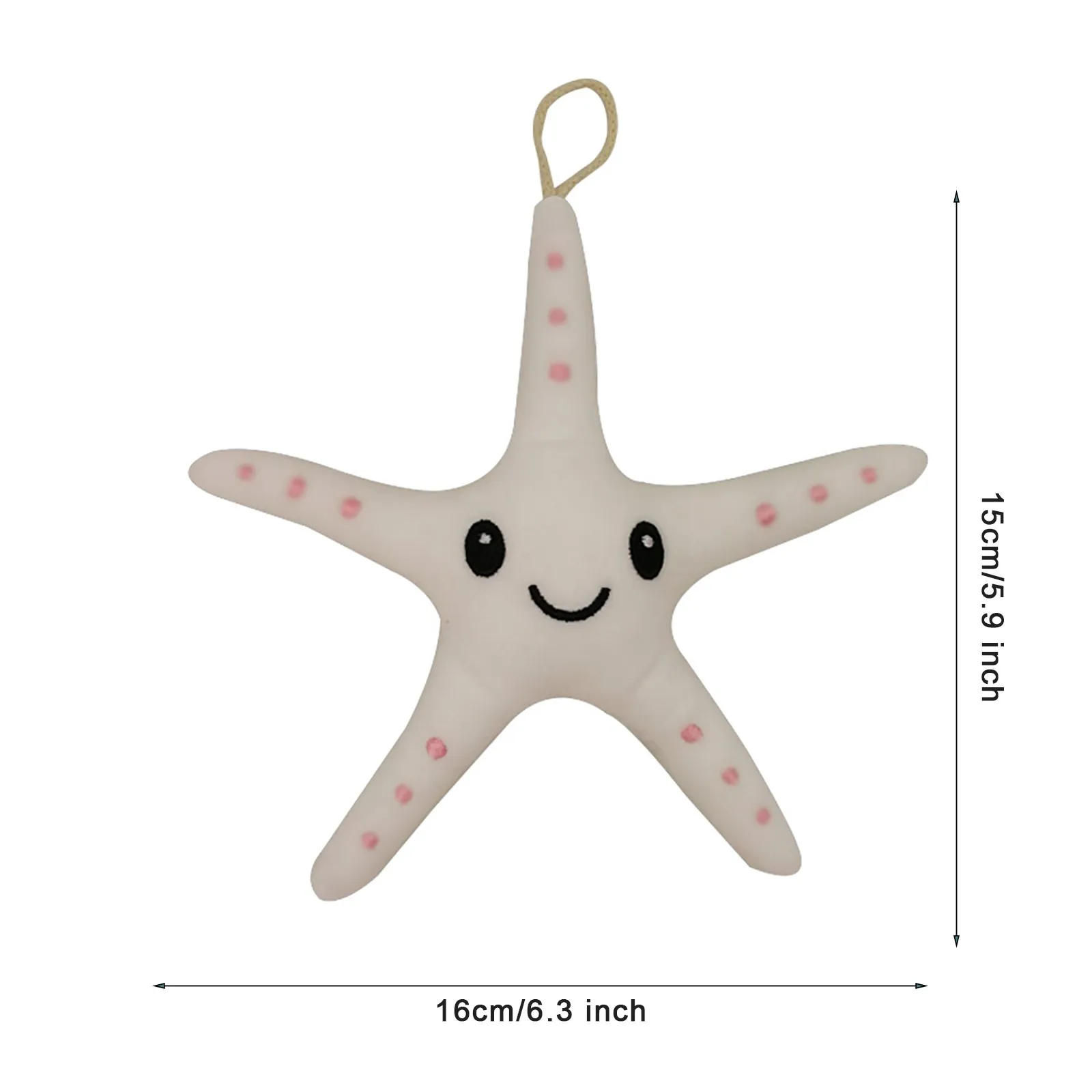

Luminous Face Star Light Cute Funny Kids Gift Soft Patdent Christmas Plush Toy Comfortable Interesting Birthday Present White