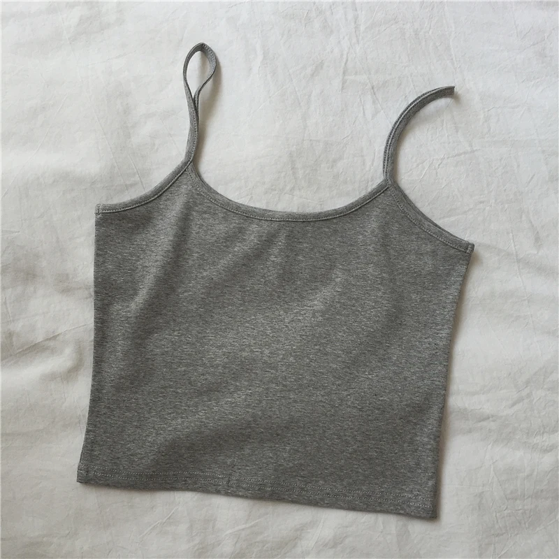 

Summer women's camisole casual solid color short camisole