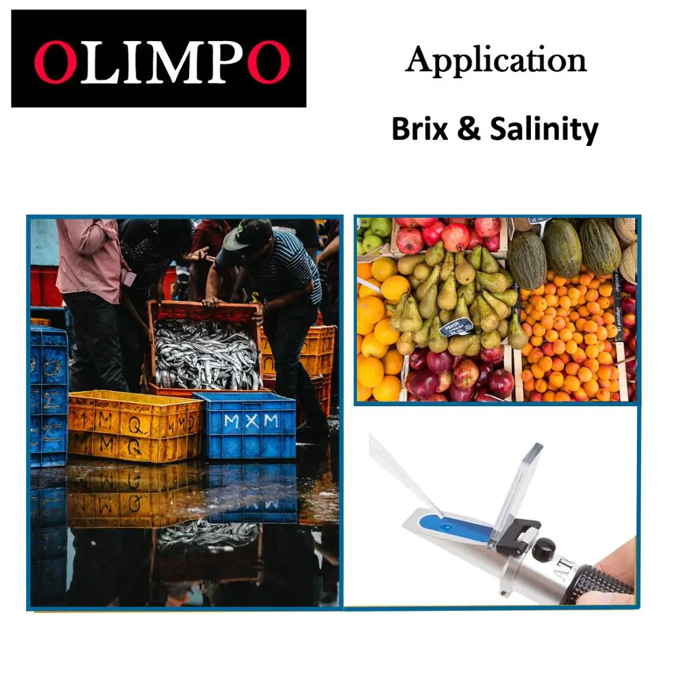 Рефрактометр солености с бриксом Портативный жесткий чехол двойная шкала 0 28%