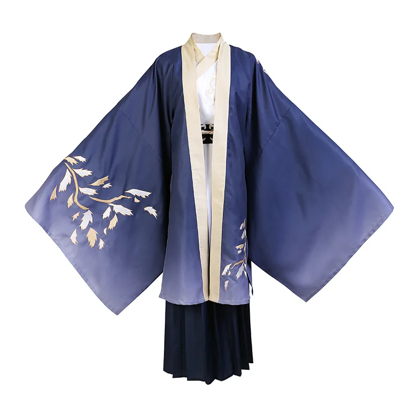 

Ancient Chinese National Costumes Men And Women Hanfu Festival Stage Performance Folk Dance Clothing Embroidery Outfit Suit