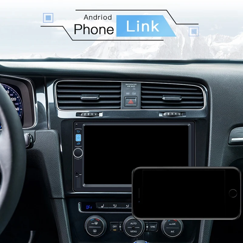 2Din Android 8 1 Автомобильный мультимедийный плеер 7 дюймов контакт Sn GPS Bluetooth навигация