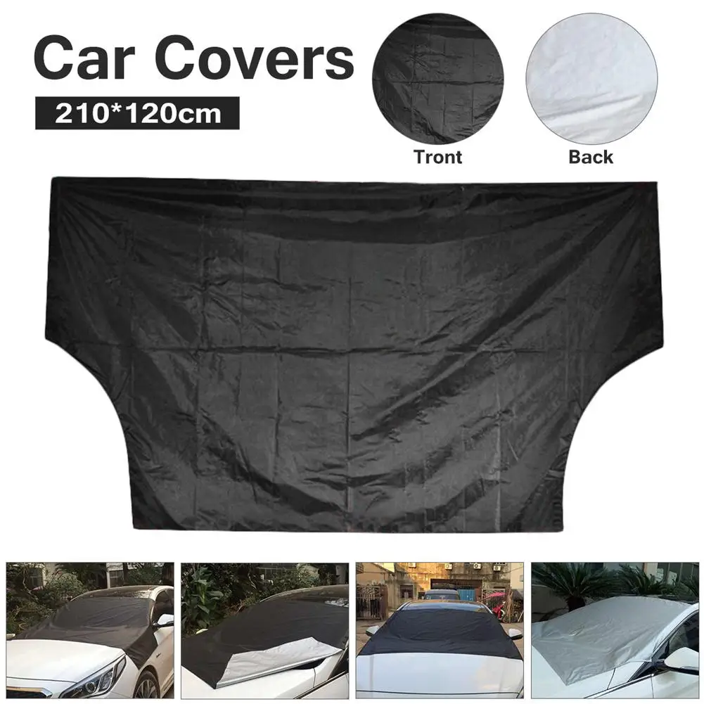 210*120 см автомобильные чехлы на лобовое стекло для снега Ual use Sun UV Rain Shade Cover зимний