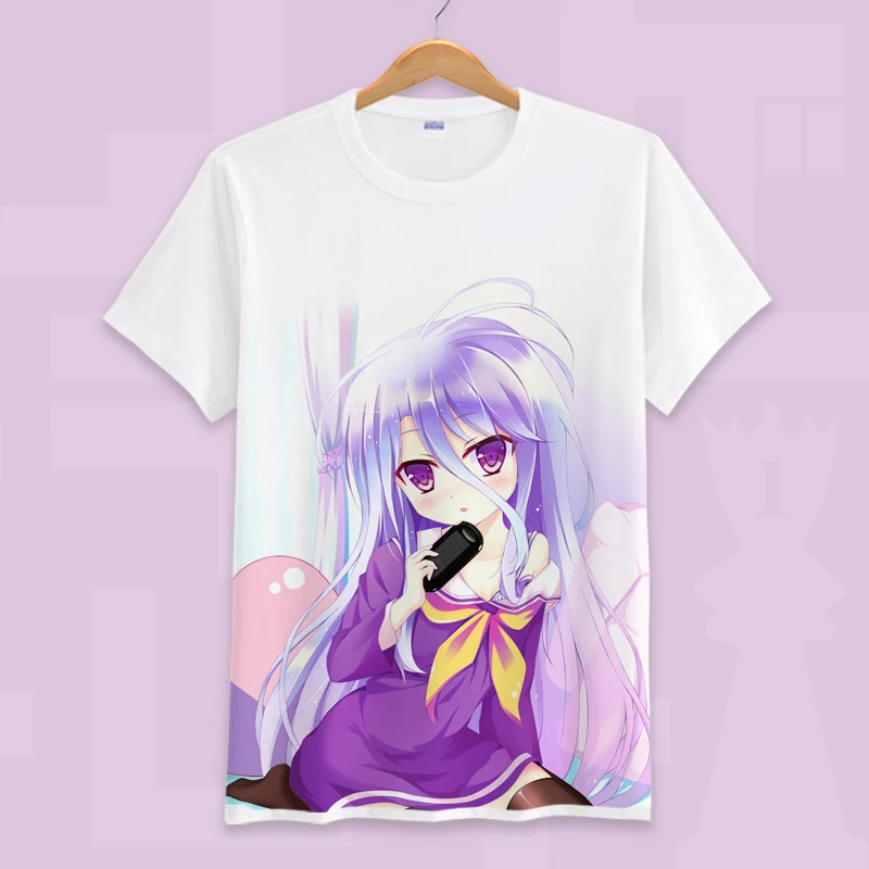 Хлопковая Повседневная футболка с коротким рукавом NO GAME LIFE | Мужская одежда