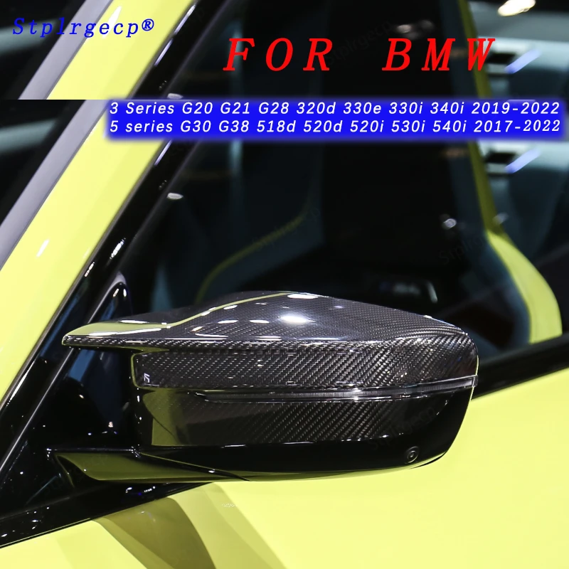 

Замена крышки зеркала заднего вида из углеродного волокна для BMW3 5 Series, модель ng20 G21 28 320d 330e 330i 340i G30 G38
