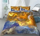 Комплект постельного белья, с 3D мраморным принтом, размер ЕС, США, Австралии, 23 шт.