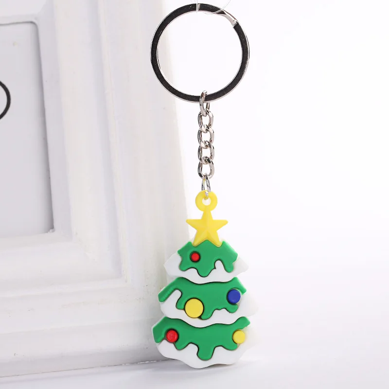 Счастливого Рождества олень дерево брелок подарок для женщин Дети Санта Клаус