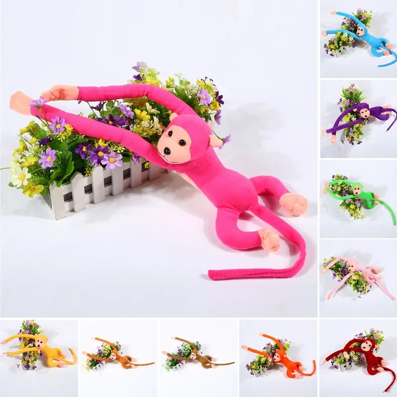 60 см длинные руки хвост кукла обезьяны мягкая плюшевая игрушка для детской