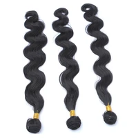 soft premium heat resistant fiber weave for white womensilk natural black color body wave longer hair bundle 100g 262830 inch