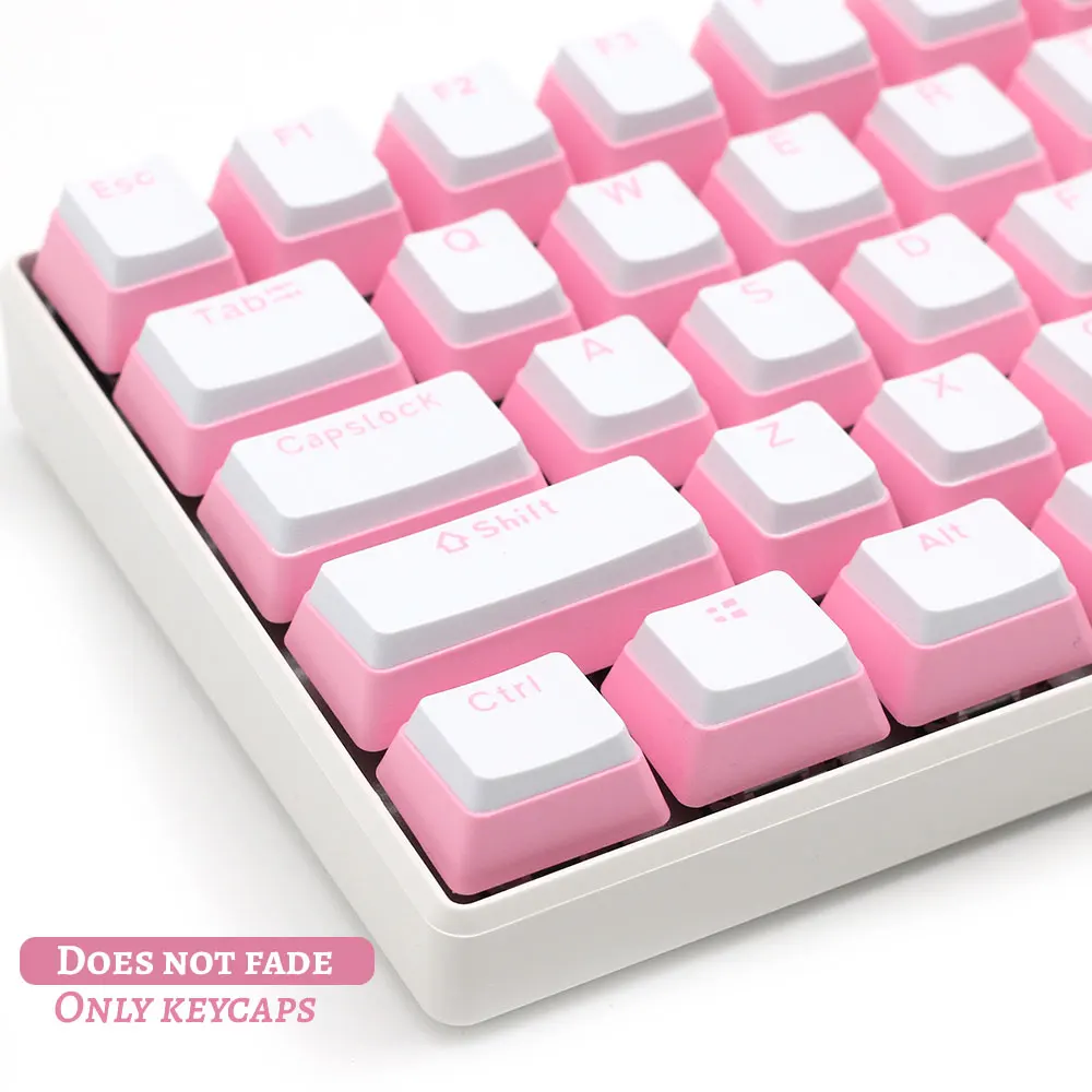 

104keys PBT OEM Double Color Pudding Keycaps For Gaming Mechanical Keyboard Opaque Colorful Letters Blue/Red/Brown/Black Switch