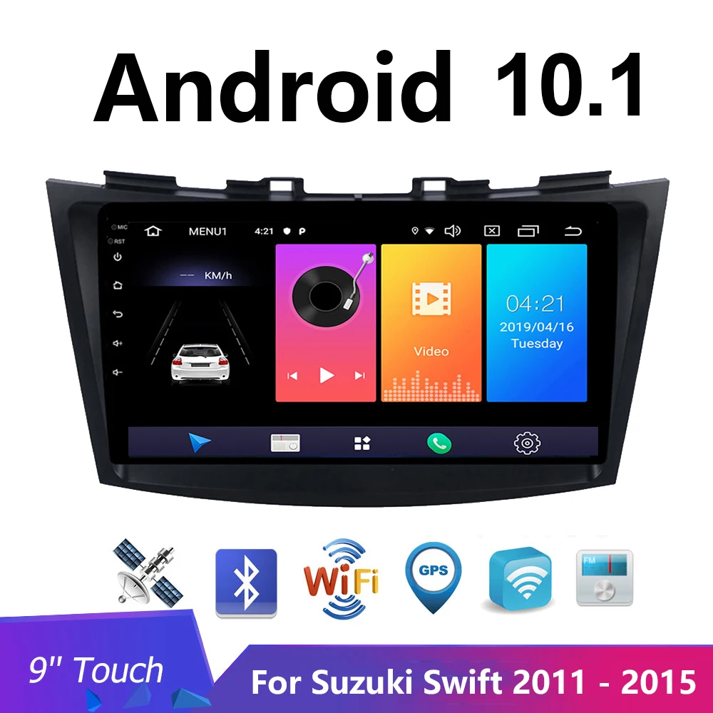Автомагнитола на android 10 1 для Suzuki Swift 2011-2015 Автомобильная Мультимедийная система dvd