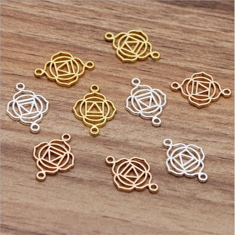 

SIXTY TOWFISH 20 Pieces DIY Jewelry Accessories Alloy 20*15 mm Double Hole