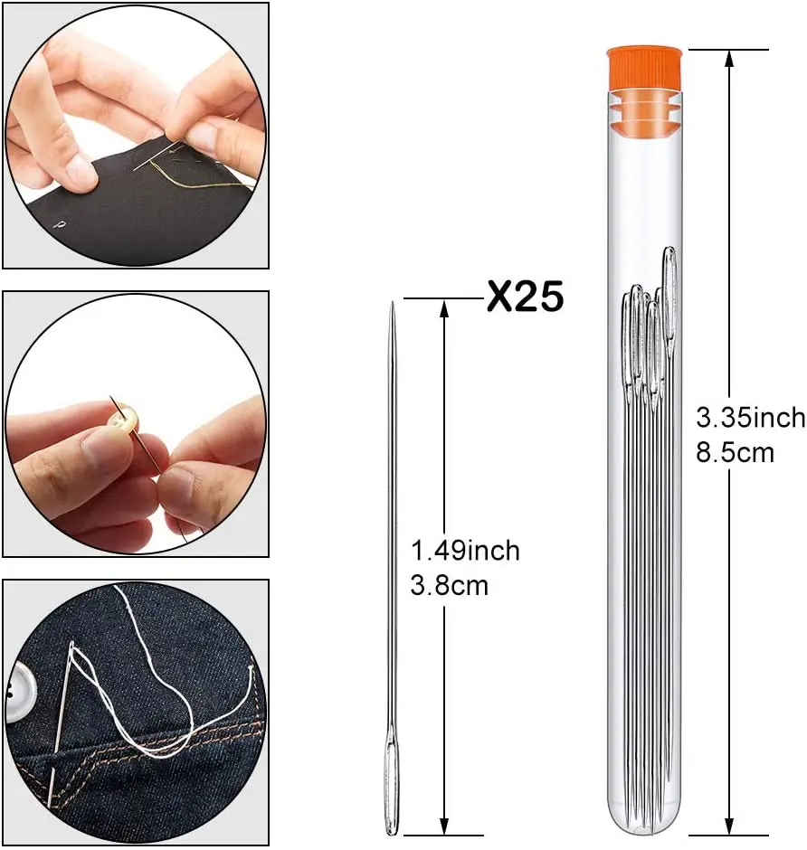 25 шт. крупные Швейные иглы для кожи ручной работы | Дом и сад