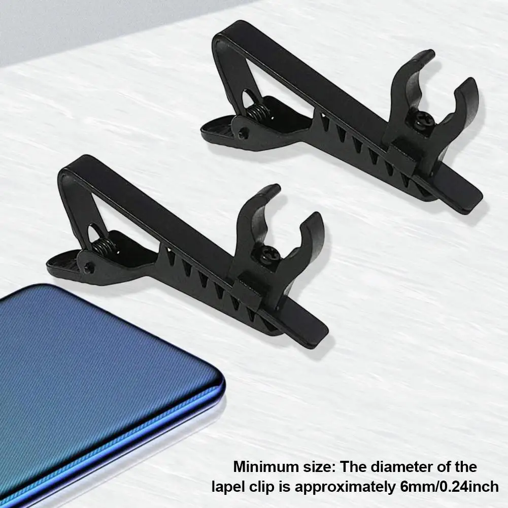 

Microphone Clip High-quality 2PCS Lavalier Microphone Clip Metal Tie Clips For Omnidirectional Condenser Microphone