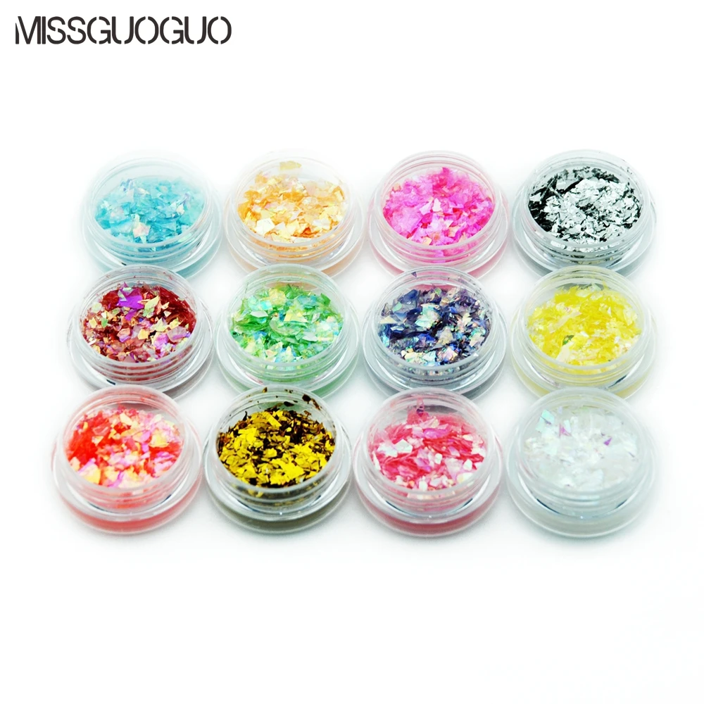 Голографическая 3d пленка из сломанного стекла 1pot зеркальные наклейки для