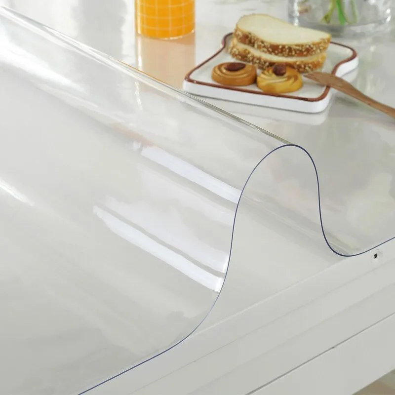 round pvc transparent tablecloth 1 5mmtable cloths waterproof kitchen pattern oil table cover glass soft cloth dining table mat free global shipping