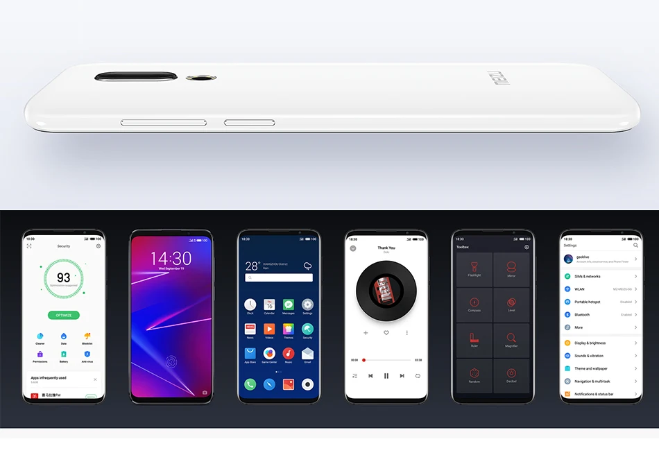 Оригинальная глобальная версия Meizu 16, 6 ГБ, 64 ГБ, распознавание лица, восьмиядерный смартфон Snapdragon 710, экран 6,0 дюйма, камера 20 МП, 3100 мАч