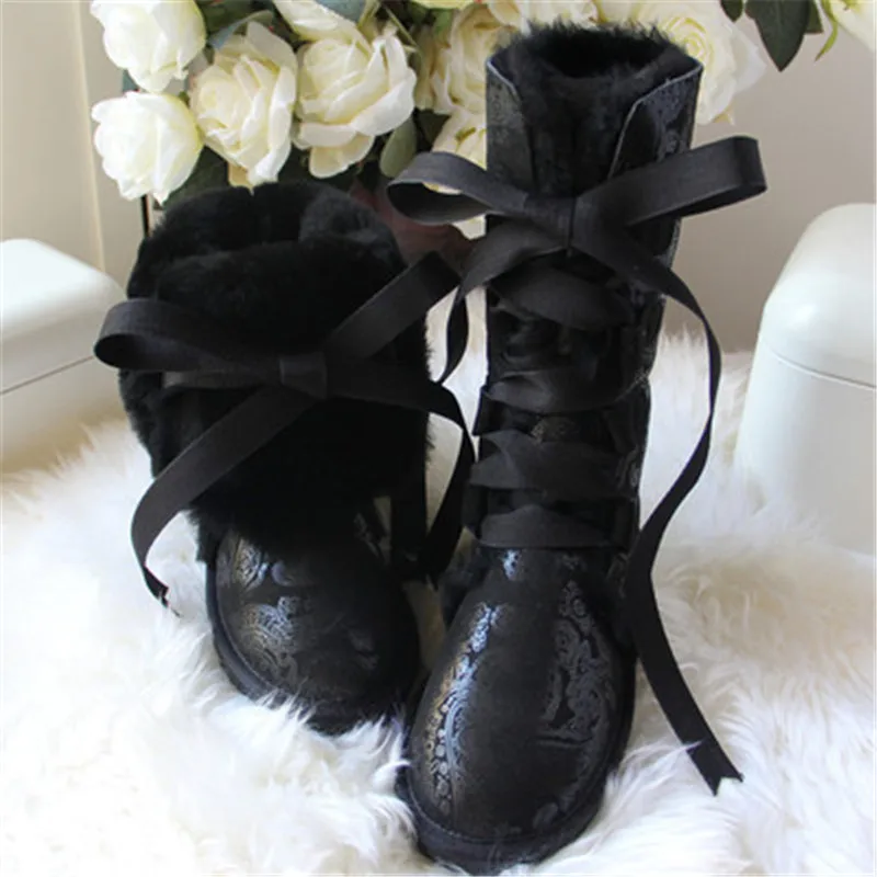 Высокие ботинки Новинка 2020 года Обувь на шнуровке наивысшего качества Женская