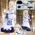 Костюм для косплея Genshin Impact на Хэллоуин, платье принцессы для девочек из игры Барбара, одежда горничной, наряды для вечерние в стиле аниме лолита