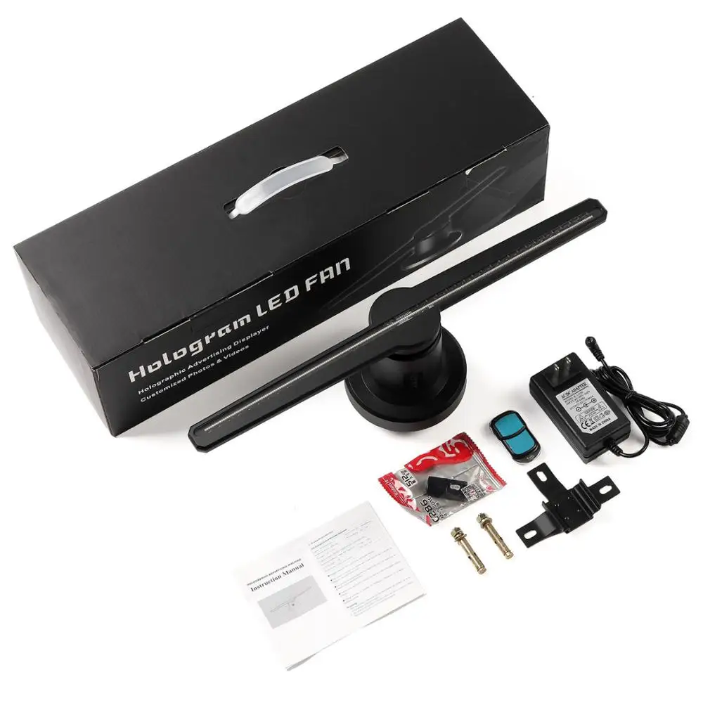 Светильник вой рекламный дисплей голограмма светодиодный вентилятор 3D