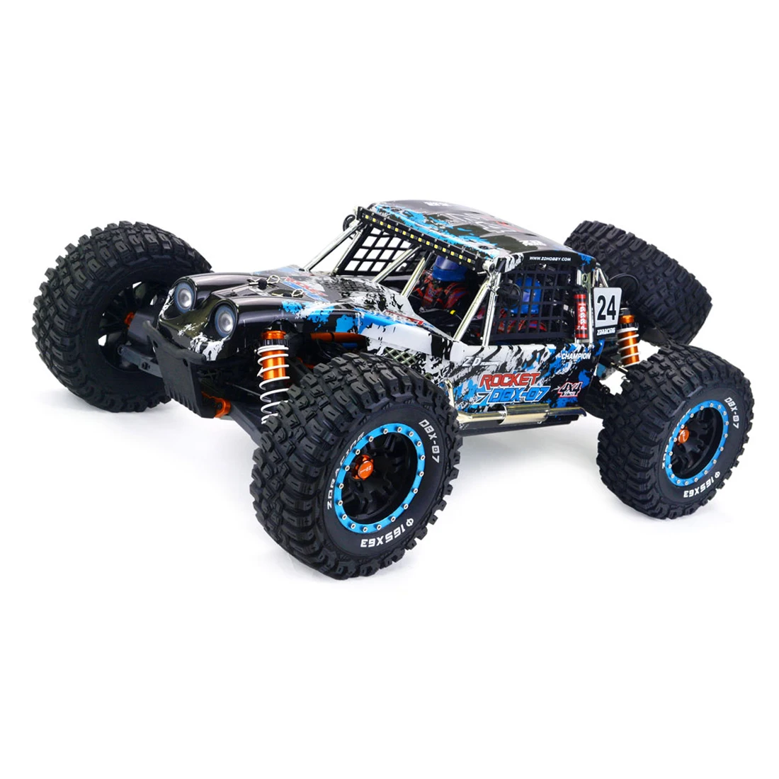 ZD Racing DBX-07 1/7 2 4G 4WD Радиоуправляемый автомобиль 80 км/ч высокоскоростной
