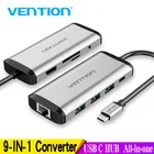 Vention USB C HUB Type-C to 4K HDMI RJ45 VGA USB 3,0 HUB Dock для MacBook Pro Huawei Mate 30 USB-C 3,1 Splitter Port USB-C HUB