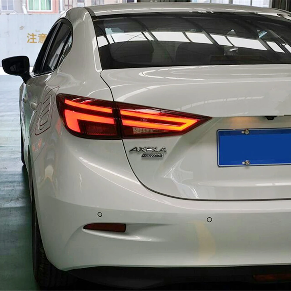 2PSC для Mazda3 Axela 2014 2015 2016 2017 хвост светильник s Mazda 3 M3 светодиодный фонарь задний Certa